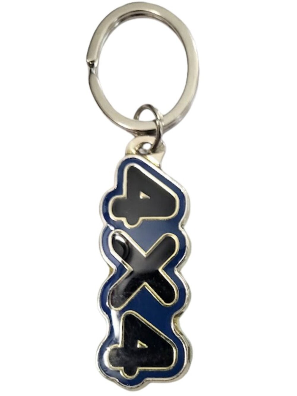 SWIBCO NW0T Blue & Black Galaxy Keychain Silver Metal 4X4